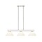 Z-Lite Cobalt Billiard, 3-Light, 14 In.W x 46 In.L x 8 In.H, Brushed Nickel/White 152BN-PWH - alternate 6